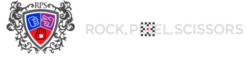 Rock, Pixels, Scissors logo